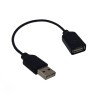 Hub USB 4 puertos Negro. Cable prolongador 15 cm.