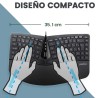 Teclado Ergonómico + Ratón USB Perixx 406 (ES)