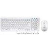 Teclado Compacto + Ratón USB Perixx 303 Blanco (ES)