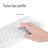 Teclado Compacto + Ratón USB Perixx 303 Blanco (ES)