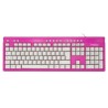 Teclado Multimedia USB Perixx 203 Pink (ES)