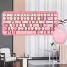 Teclado + Ratón Inalámbricos Perixx 713 Pink (ES)