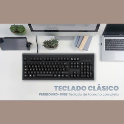 Teclado Completo/Full Size USB Perixx 106 negro (ES)