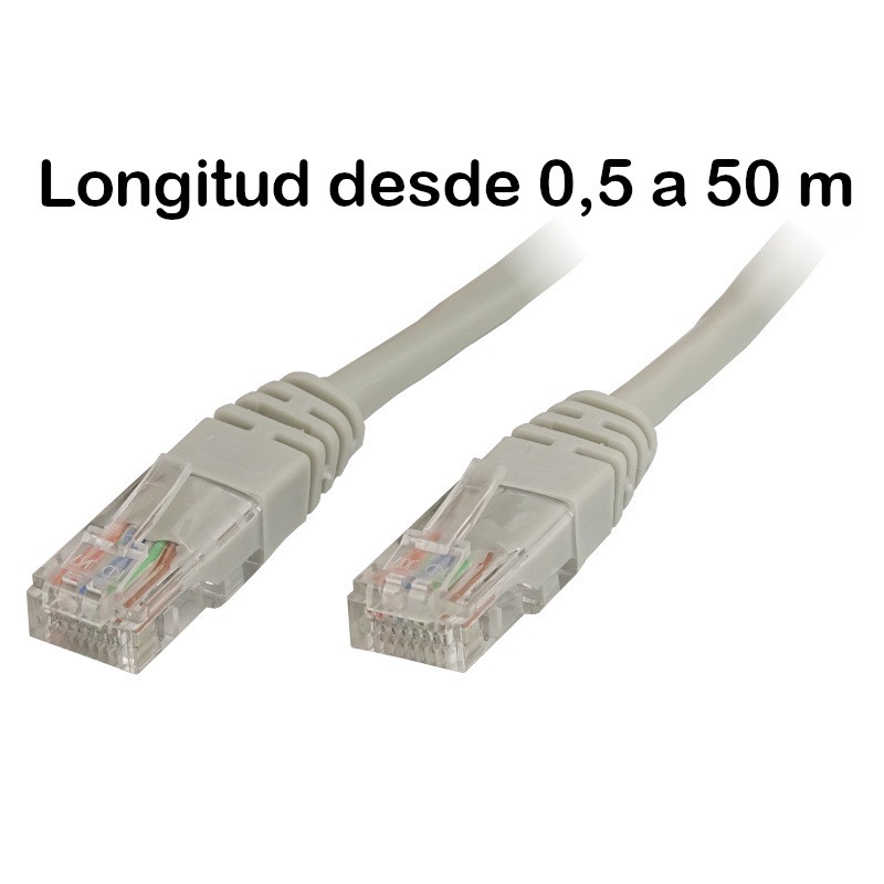 Latiguillo de Red RJ-45 UTP Cat. 5e gris