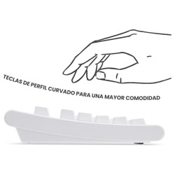 Teclado Completo/Full Size USB Perixx 106 blanco