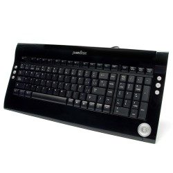 Teclado Multimedia USB Perixx 302 Negro Cristal (ES)