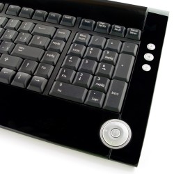 Teclado Multimedia USB Perixx 302 Negro Cristal (ES)