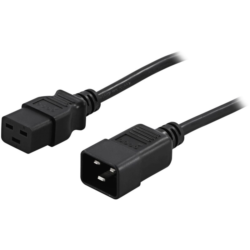 Cable eléctrico 230V/16A IEC-C20 ↔ IEC-C19