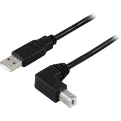 Cable USB Tipo-A | Tipo-B, acodado