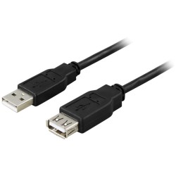 Prolongador USB 2.0 Tipo-A(m) ↔ Tipo-A(h)