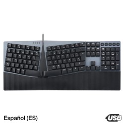 Teclado Ergonómico USB...