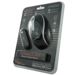 PERIMICE-603 Ratón Wireless. Negro cristal. Embalaje