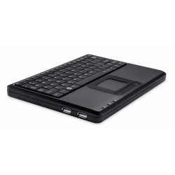 PERIBOARD-510. Teclado reducido con Touchpad incorporado. Detalle HUB